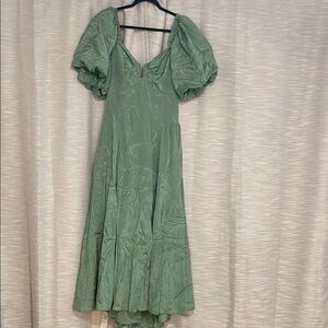 Abercrombie & Fitch Green Midi Dress